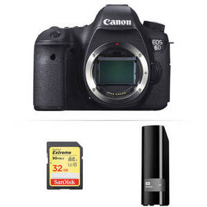 EOS 6D DSLR Camera Body with Storage Kit