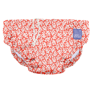 Bambino Mio Reusable Swim Diaper, Coral Reef, Large (1-2 Years)