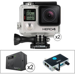 Dual HERO4 Black SyncBack PRO & :pulse Timecode Kit