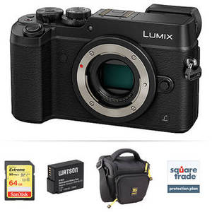 Lumix DMC-GX8 Mirrorless Micro Four Thirds Digital Camera Deluxe Kit (Black)