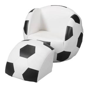 Gift Mark Child's Upholstered Soccer Sports Chair  with Ottoman