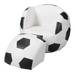 Gift Mark Child's Upholstered Soccer Sports Chair with Ottoman