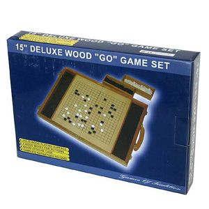 John N Hansen Co Deluxe 15" Wood Go Game Set