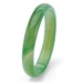 PalmBeach Jewelry Genuine Green Agate Bangle Bracelet 9"