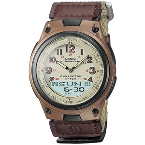 Brown Casual Sports Watch with Cloth Band