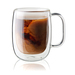 Sorrento Plus 2pc Double Wall Glass Coffee Mug Set