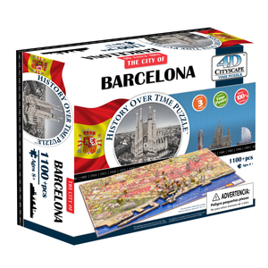 4D Cityscape Time Puzzle - Barcelona, Spain