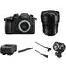 Lumix DC-GH5 Mirrorless Micro Four Thirds Digital Camera with 8-18mm Lens & Microphone Kit