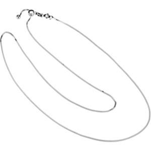Sterling Silver Adjustable Box Chain Necklace 22 Inch
