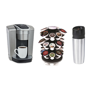 K-Elite Coffeemaker w/ Travel Mug & Carousel