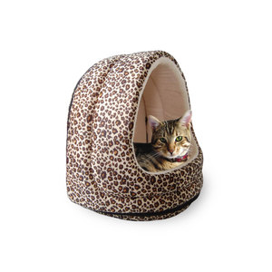 PAW Furry Canopy Cave Pet Bed - Cheetah