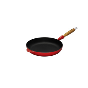 9.5" Cast Iron Wood Handle Skillet Cherry