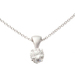 14k White Gold Diamond Necklace .15ct
