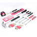 53pc Household Tool Kit Pink