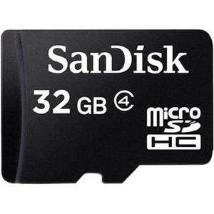 32GB microSDHC Memory Card Class 4 With SD Adapter