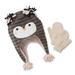Joe Boxer Toddler Girls' Earflap Beanie & Mittens - Penguin