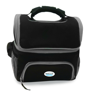 Brentwood 12 Can Cooler Bag with Extra Storage- Black