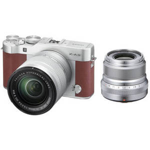 X-A3 Mirrorless Digital Camera with 16-50mm and Silver 23mm f/2 Lenses (Brown)