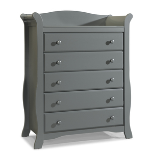 Storkcraft Avalon 5 Drawer Dresser - Gray