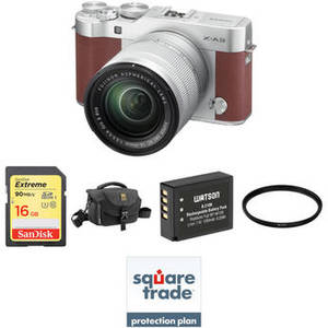 X-A3 Mirrorless Digital Camera with 16-50mm Lens Deluxe Kit (Brown)