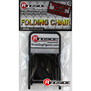 WWE Folding Chair (Black) - Ringside Exclusive Toy Wrestling Action Figure Accessory