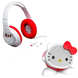 Hello Kitty Speaker & Headphone Bundle