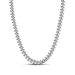 Sterling Silver 220 Gauge Diamond Cut Curb Chain, 24 Inches.