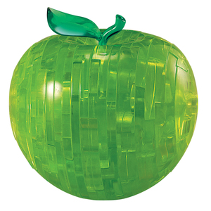 Bepuzzled 3D Crystal Puzzle - Apple (Green): 44 Pcs