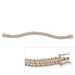 PalmBeach Jewelry Diamond Accented S-Link Tennis Bracelet 14k Yellow Gold-Plated 8"