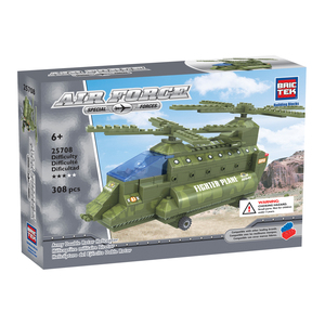 Brictek Army Double Rotor Helicopter