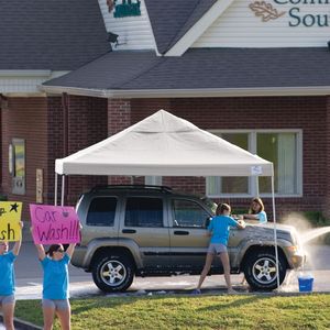 ShelterLogic Pop-Up 12' x 12' Open Top Pro Canopy Tent with White Cover