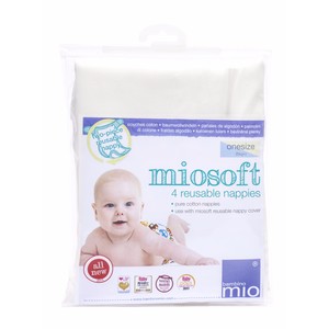 Bambino Mio Miosoft Reusable Diaper, Onesize, 4 Pack