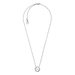 Fulton Crystal Silver-Tone Logo Necklace