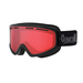 Schuss Shiny Black Ski Goggle w/ Pink Vermillion Gun Lens