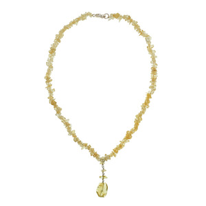 Lita Genuine Citrine Necklace,17"