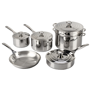 10 Piece Stainless Steel Cookware Set