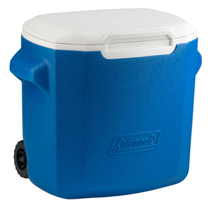 28 Qt Wheeled Cooler Blue