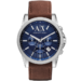 Armani Exchange Outerbanks Men's Brown Leather Chronograph Watch