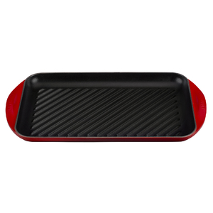 Signature Enameled Cast Iron Double Burner Grill Cherry