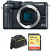 EOS M6 Mirrorless Digital Camera Basic Kit (Body Only, Black)