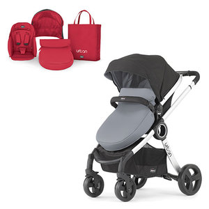 Coal Urban 6-in-1 Modular Stroller w/ Red Color Pack
