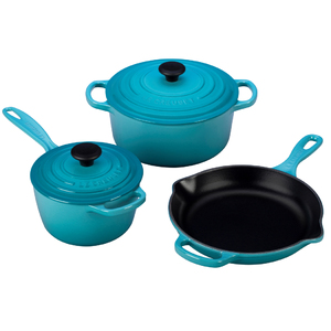 5pc Cast Iron Cookware Set Caribbean