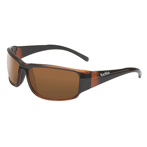 Keelback Polarized Lens Sunglasses Shiny Brown