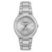 Ladies Corporate Exclusive Eco-Drive Silver Stainless Steel Watch Silver Dial