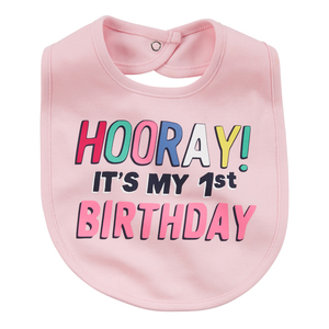 Carter's Infant Girls’ ‘Hooray It’s My First Birthday’ Bib