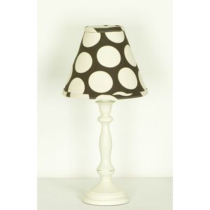 Cotton Tale Raspberry Dot Lamp and Shade