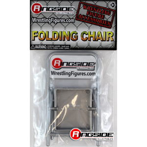 WWE Folding Chair (Silver) -  Ringside Exclusive Toy Wrestling Action Figure Accessory