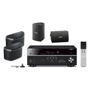 MusicCast + Alexa Indoor/Outdoor Bundle - AV Receiver & 4-Speakers