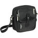 Stowaway Pola Shoulder Bag (Black/Black Leather)
