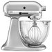 KitchenAid KSM105GBCMC 5 qt. Tilt-Head Stand Mixer with Glass Bowl - Metallic Chrome